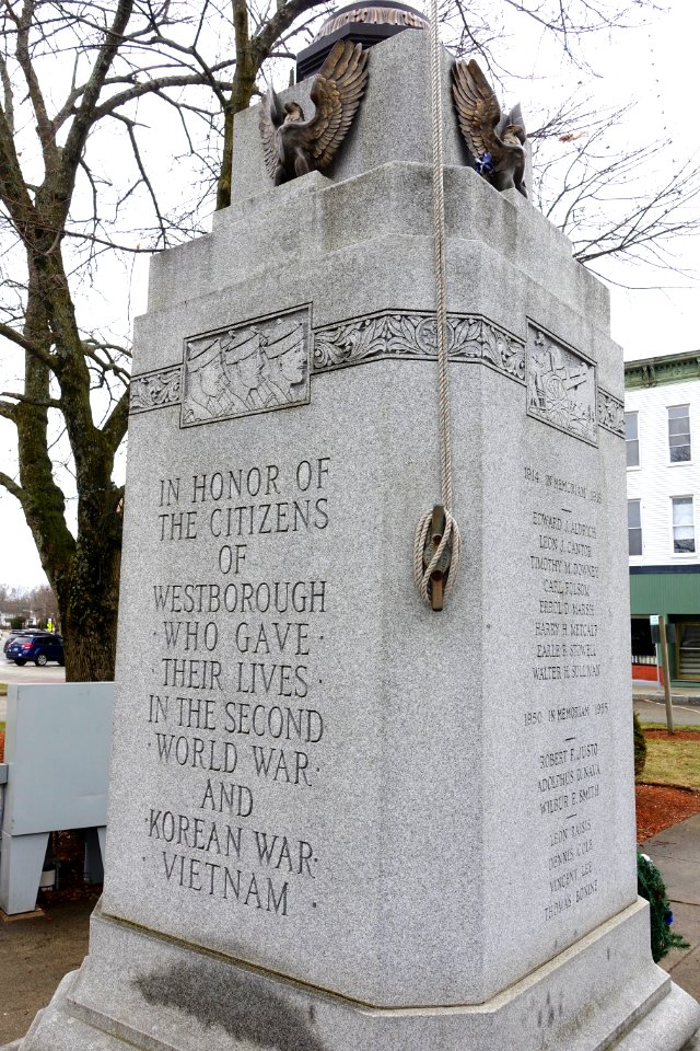 Memorial Flagpole - Westborough, Massachusetts - DSC05149