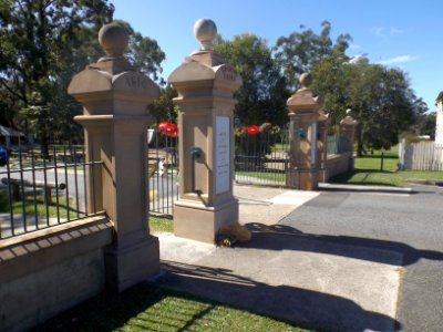 Memorial gates at Kalinga Park