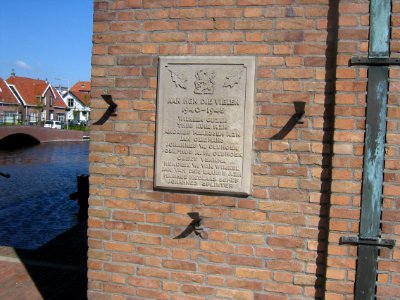 Memorial placque town hall Aalsmeer Netherlands photo