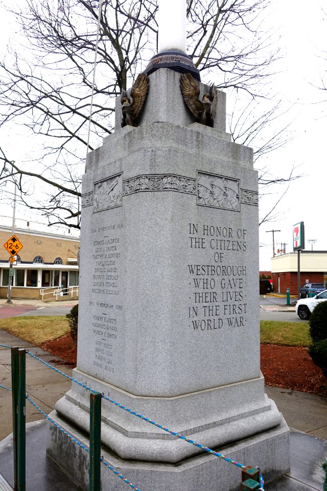 Memorial Flagpole - Westborough, Massachusetts - DSC05145