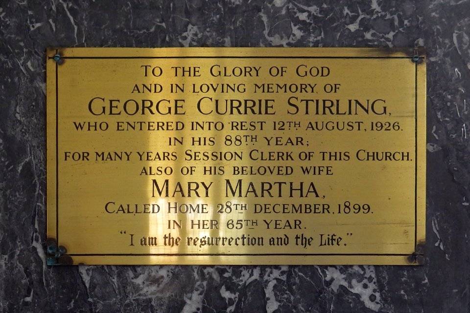 Memorial plaque, St Georges United Reformed Church, Bexhill (2)