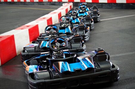 Go karts race ride