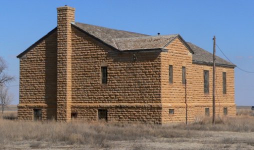 Menno Hall (Hamilton Co KS) from SW 2