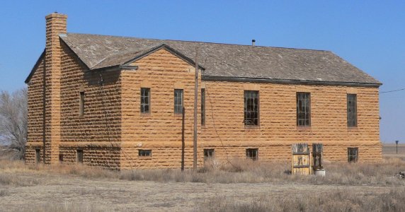 Menno Hall (Hamilton Co KS) from SW 1