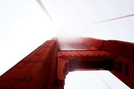 City fog mist landmark photo