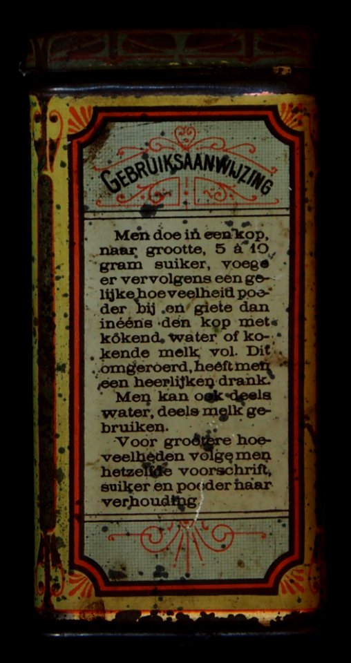 Merk Reclame, Cacao A Driessen (100gram) blik, foto 4