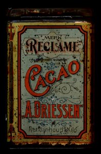 Merk Reclame, Cacao A Driessen (100gram) blik, foto 1