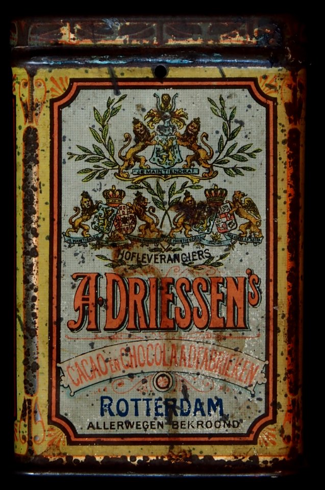 Merk Reclame, Cacao A Driessen (100gram) blik, foto 3