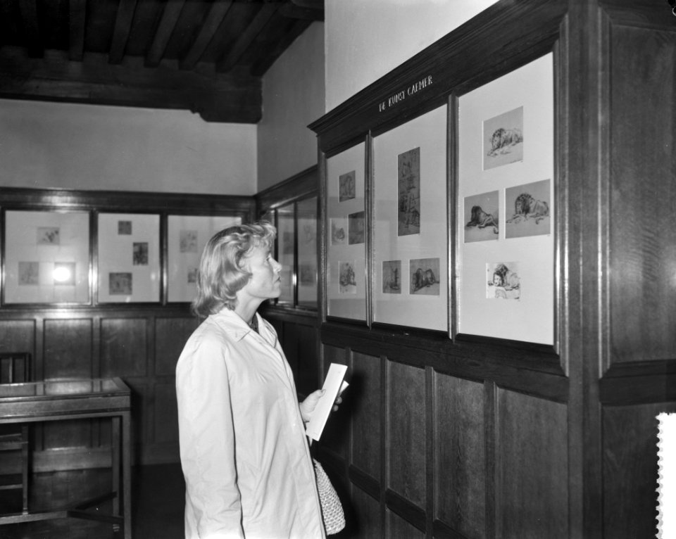 Mens en Dier bij Rembrandt in Rembrandthuis, Bestanddeelnr 911-4226