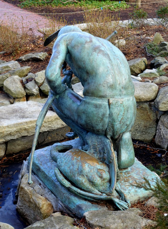 Menotomy Indian Hunter by Cyrus E. Dallin - Arlington, MA - DSC05822