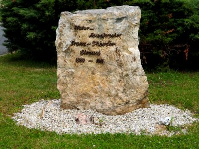Memorial stone, Franz Theodor Strauss, Kleinbocka