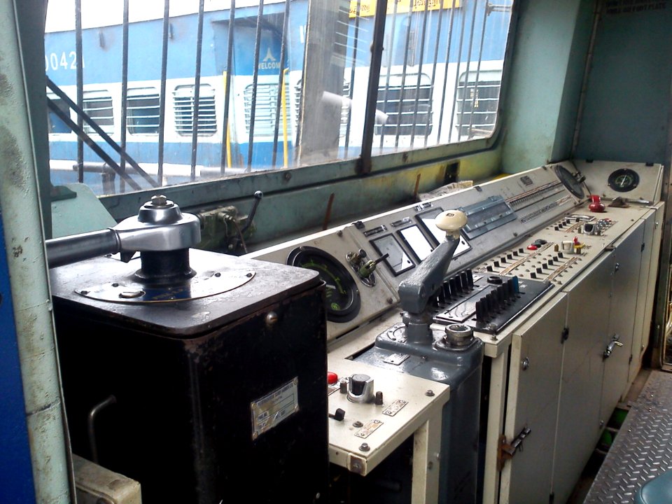 MEMU @ Kollam Jn-Driver's Cabin-3