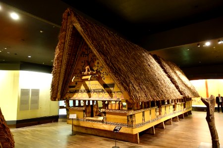 Men's club house, Palau, 1907 - Südseeabteilung - Ethnological Museum, Berlin - DSC00974