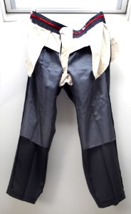 Men's trousers inside out