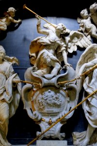 Memorial to Duke Lamoral II of Thurn and Taxis by Mattheus van Beveren, detail 2 of 3 - Chapel of Saint Ursula - Église Notre-Dame du Sablon - Brussels, Belgium - DSC08139