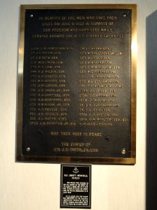 Memorial to the deceased, USS Liberty - National Cryptologic Museum - DSC07643