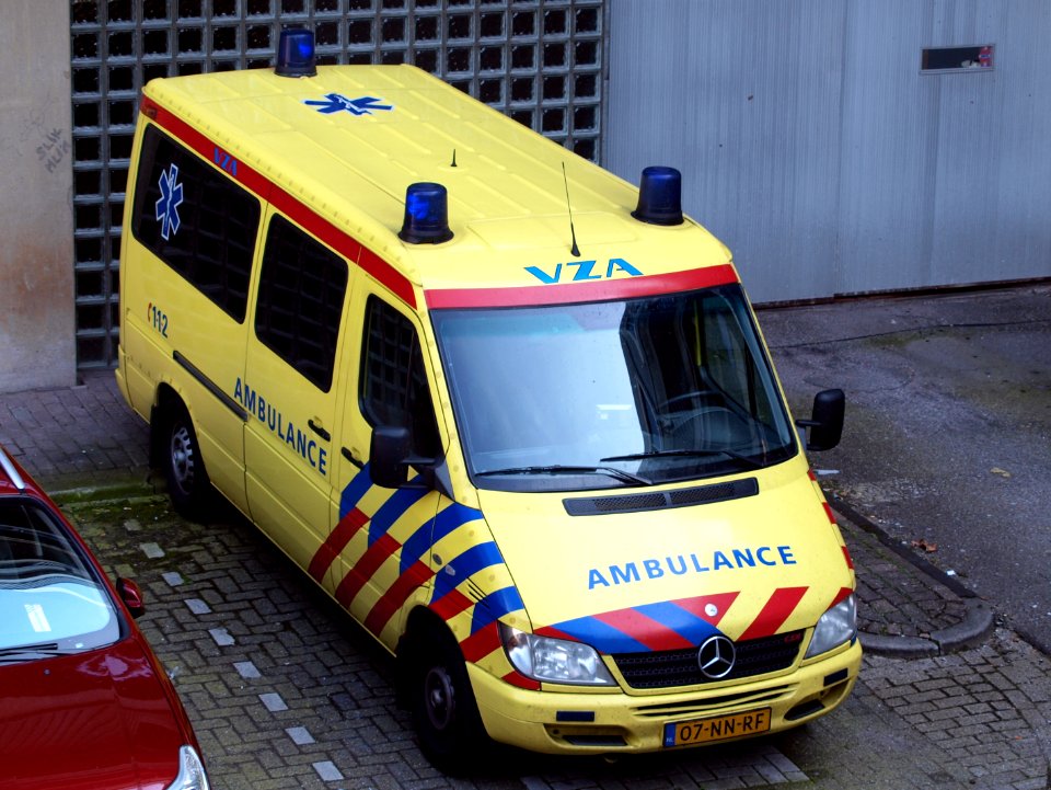 Mercedes Ambulance at Amsterdam, AMC hospital