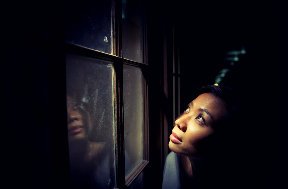 Girl light person