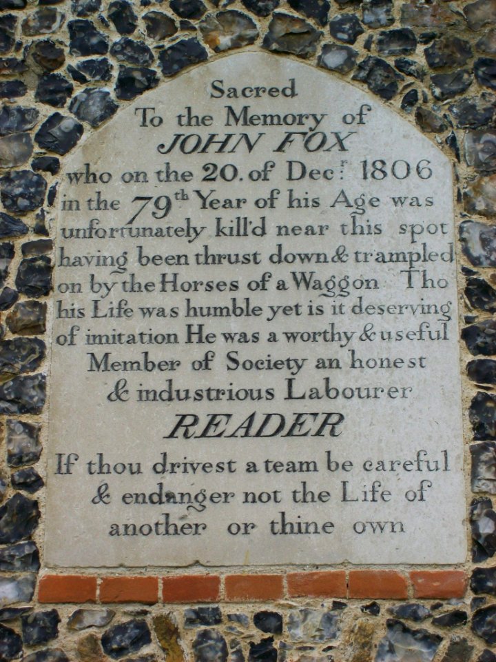 Memorial, St Andrew, Colney