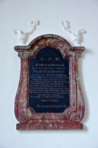 Memory plaque Frances Jennings of Tyrconnell