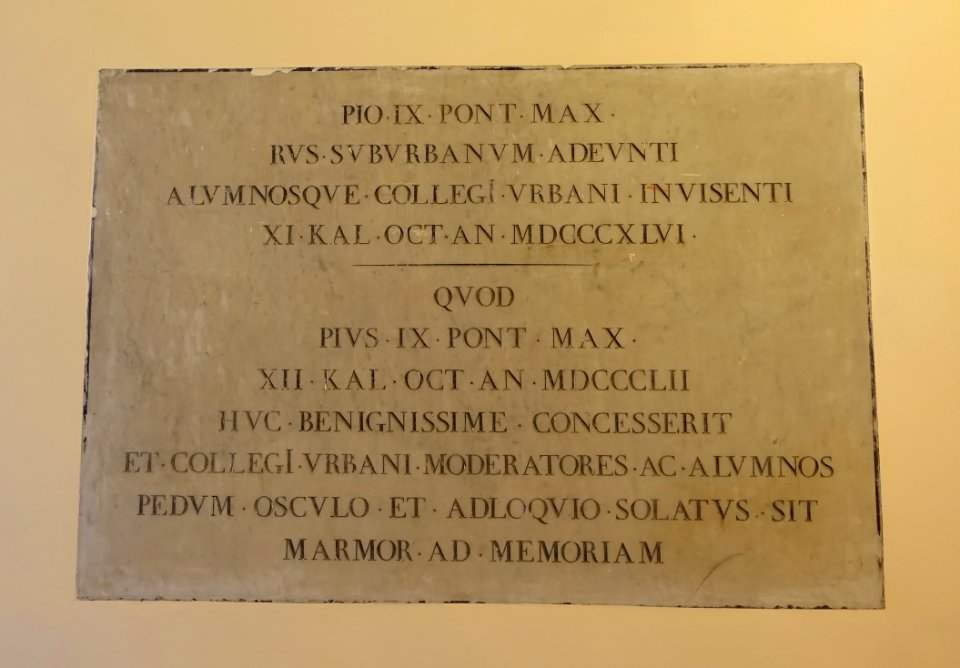 Memorial to Pope Pius IX - Villa Grazioli - Grottaferrata, Italy - DSC03565