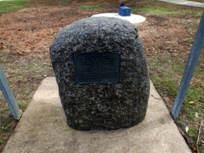 Memorial to Alan Cunningham at Biggs Camp Park Grandchester Queensland