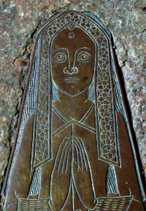 Memorial brass, All Saints, Writtle 04