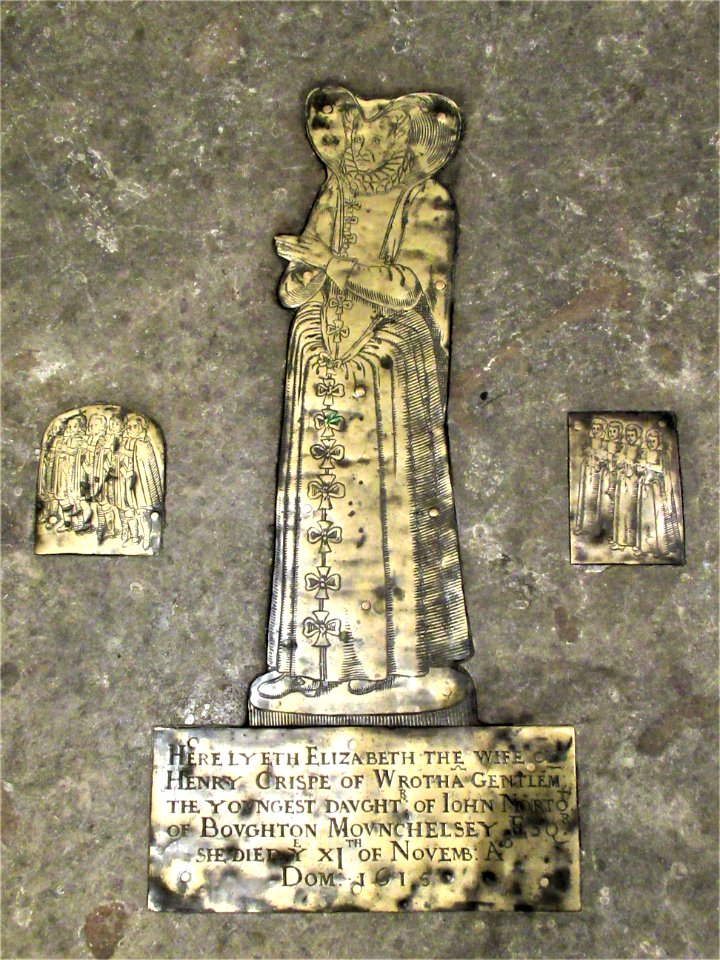 Memorial brass, St George, Wrotham 02