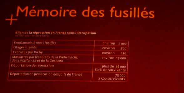 Memorial de la France combattante - Memoire des fusilles
