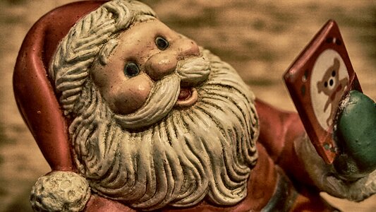 Christmas motif figure santa clauses