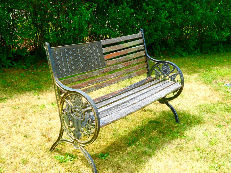 Memorial bench Petersburg PA