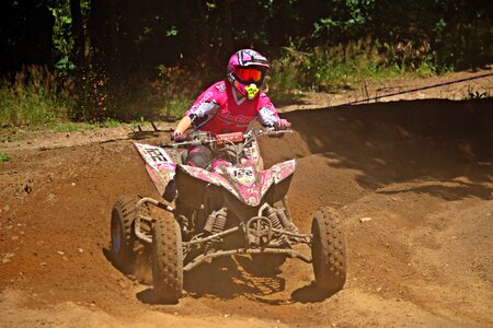 Atv all-terrain vehicle quad race
