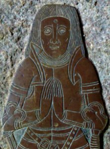 Memorial brass, All Saints, Writtle 05