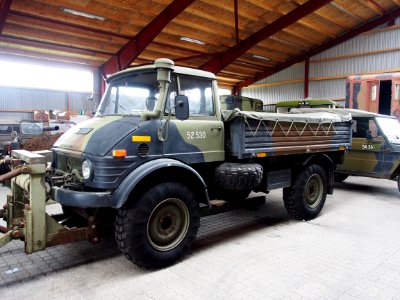 Mercedes Unimog with Snowplow in Aalborg Forsvars- og Garnisonsmuseum, pic3