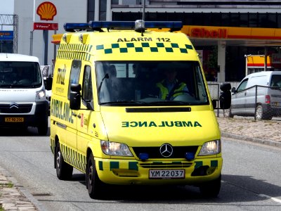Mercedes Ambulance at Randers