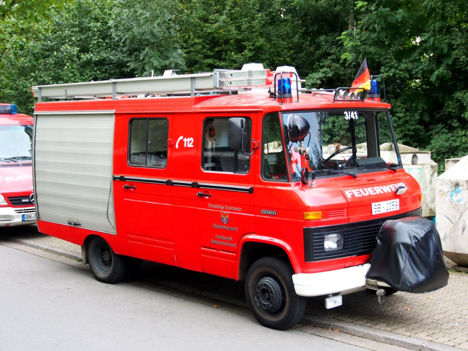 Mercedes 608D, Freiwillige Feuerwehr Kleinbittersdorf, Unit 3-41, Grenzlandmeisterschaften 2014, bild 1