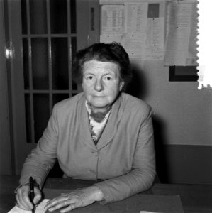Mej W G Kernkamp , directeur 5-jarig HBS voor meisjes G van der Veenstraat A, Bestanddeelnr 907-8302