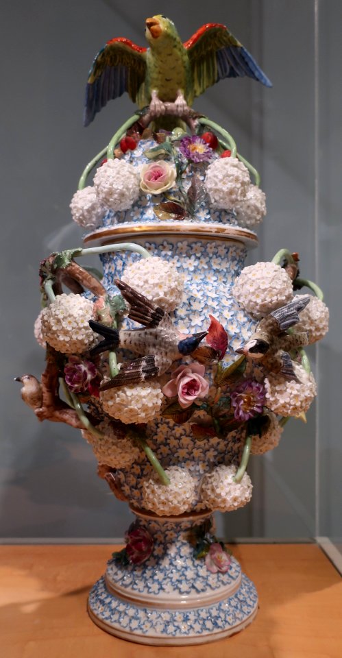 Meissen vase, porcelain, Phoenix Art Museum 1966.78.1.A-B