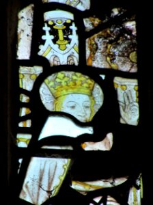 Medieval glass, St Oswald, Hooe 03
