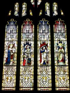 Medieval glass, St Mary, Ross-on-Wye