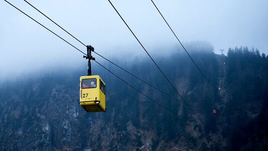 Mountain outdoors blue car