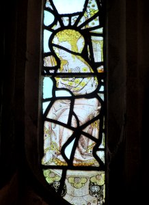 Medieval glass, St Oswald, Hooe 02