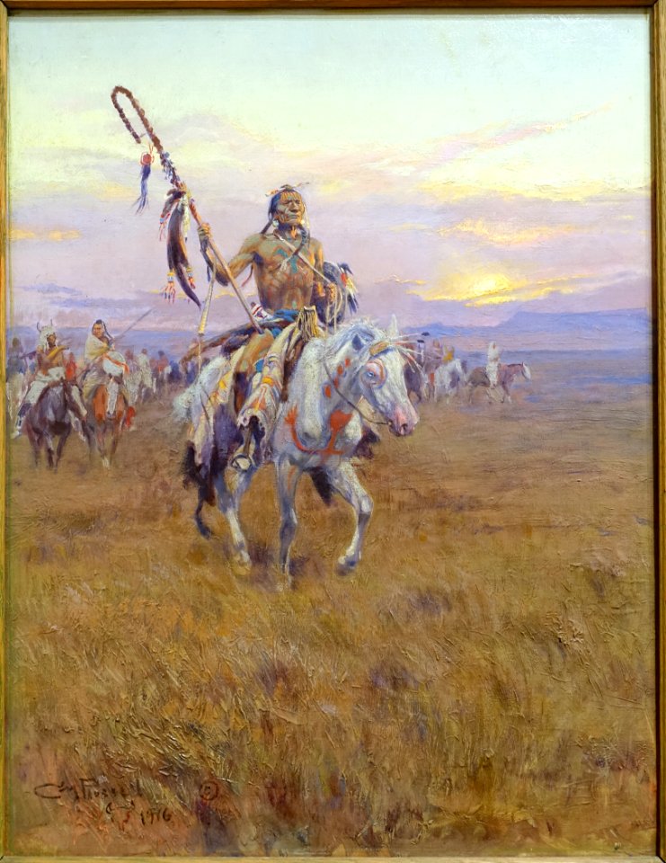 Medicine Man by Charles Marion Russell, 1916, oil on canvas - Blanton Museum of Art - Austin, Texas - DSC08197