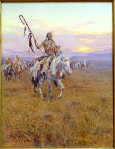 Medicine Man by Charles Marion Russell, 1916, oil on canvas - Blanton Museum of Art - Austin, Texas - DSC08197