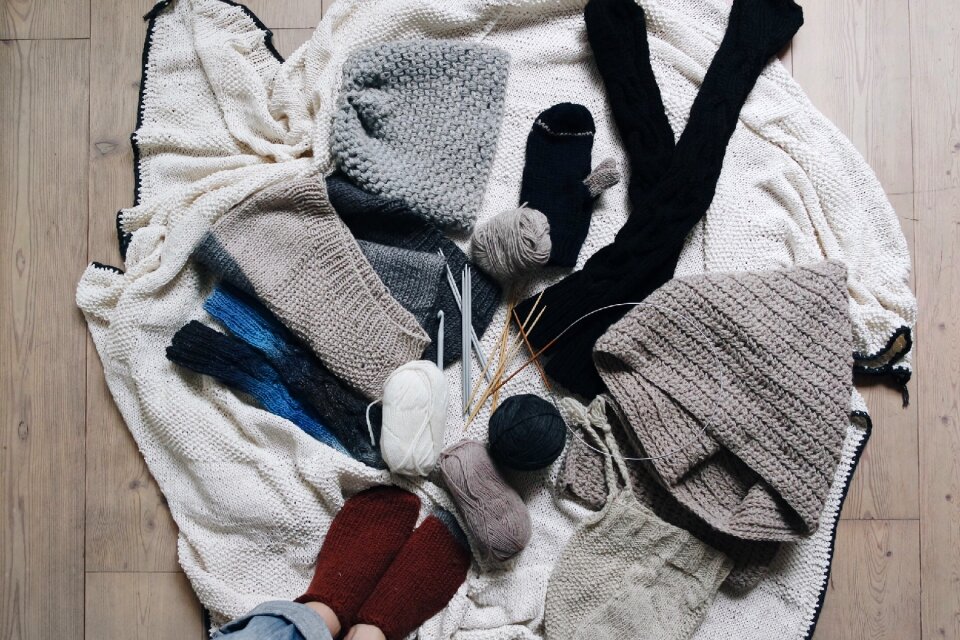 Knitted knitwear parquet