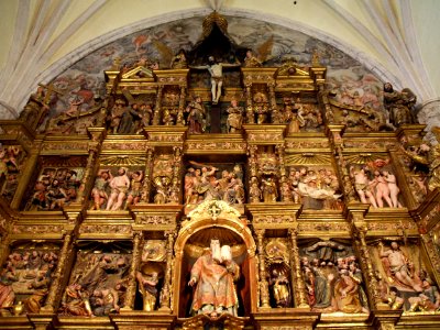 Medina del Campo-Colegiata de San Antolin 35-Retablo Mayor