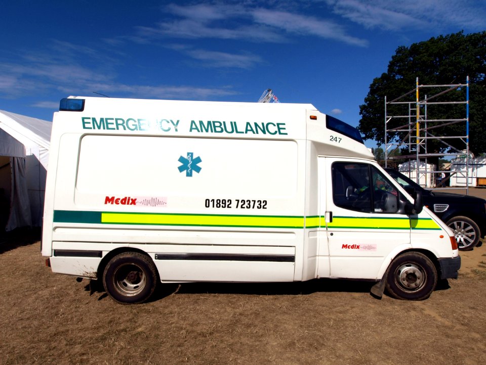 Medix Emergency Ambulance at the Hop Farm, England, licence reigistration R394FFG pic3