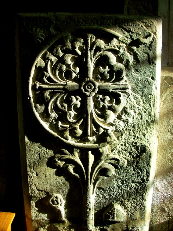 Medieval tombstone, Weobley