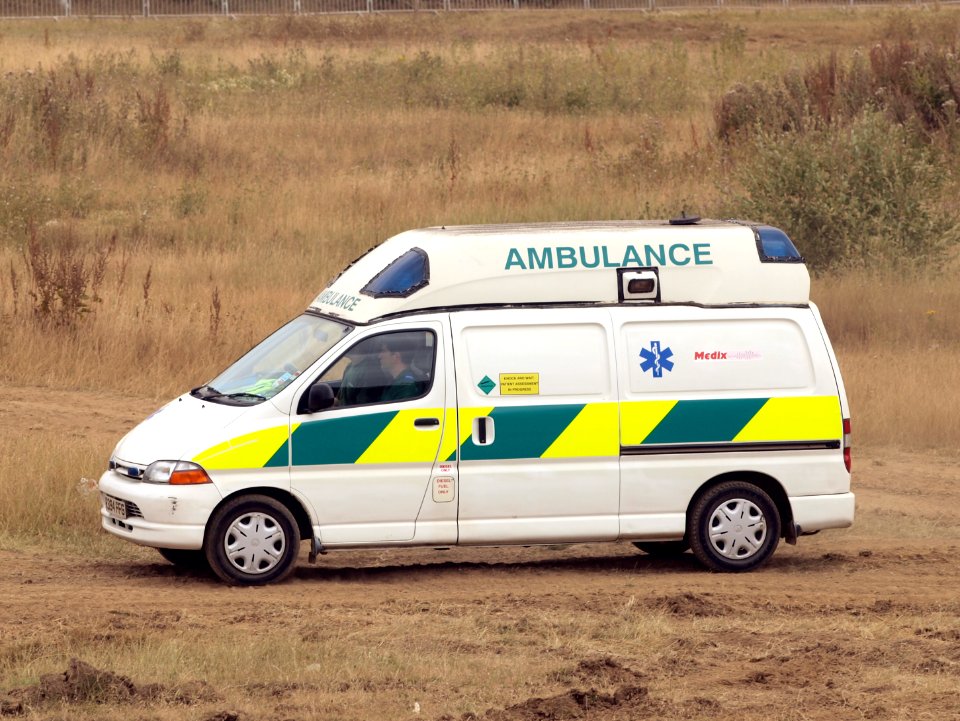 Medix Emergency Ambulance at the Hop Farm, England, licence reigistration R394FFG pic1