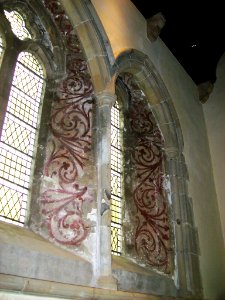 Medieval wall painting, West Hoathly photo
